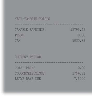 Example - Classic Payslip