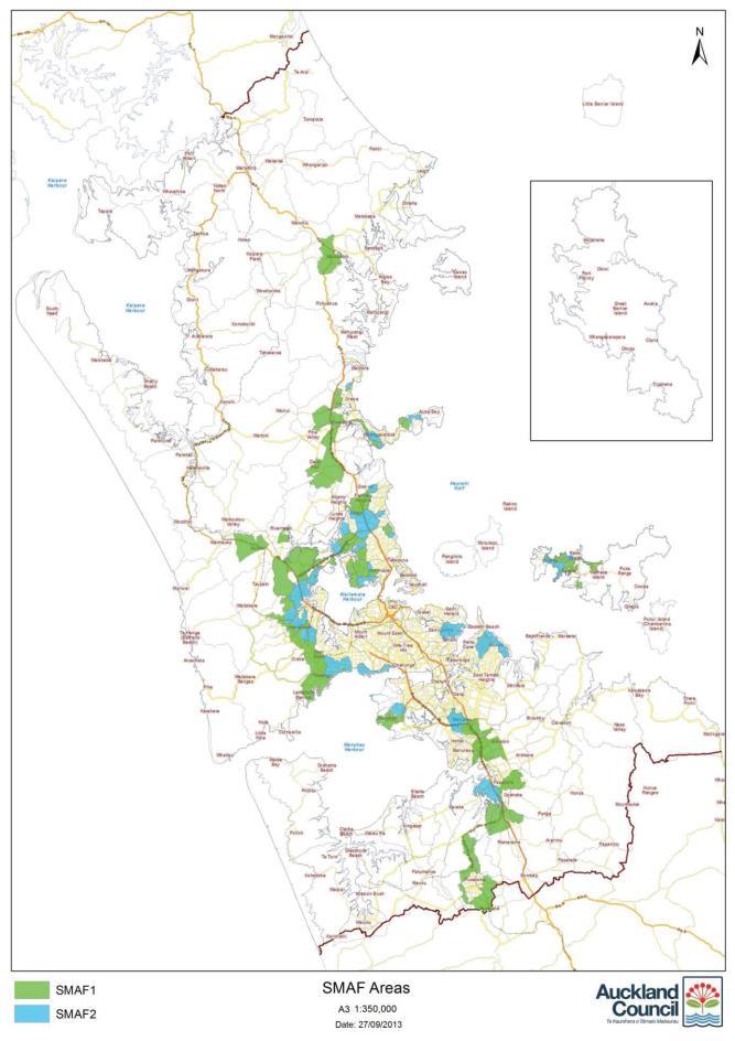 SMAF Hydrology Controls Stormwater Management Areas Flow (SMAF) Apply in certain catchments in existing urban area (see AUP controls overlay) May also be