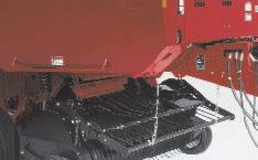 RB 4 SERIES ROUND BALERS The pickup s forward location allows you to see windrows feeding and the crop flowing evenly into the bale chamber.