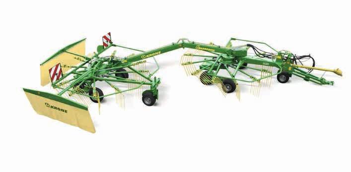 KRONE SWADRO 35 SINGLE ROTOR RAKE Best fodder results due to clean raking Same outstanding durable design as larger Krone contractor rakes Folding