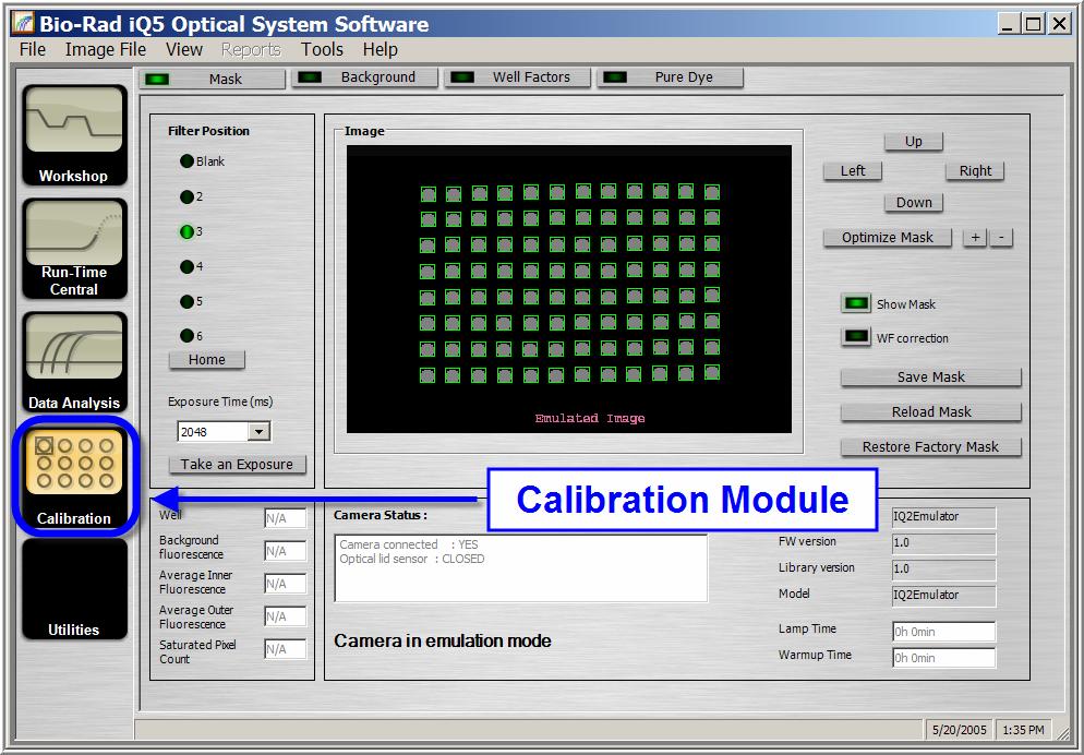 Summary of what you will do: The following is a list of the four calibrations followed by plate (or tube format) used to calibrate. 1. Mask 96 wells filled with well factor solution (Plate A ) 2.