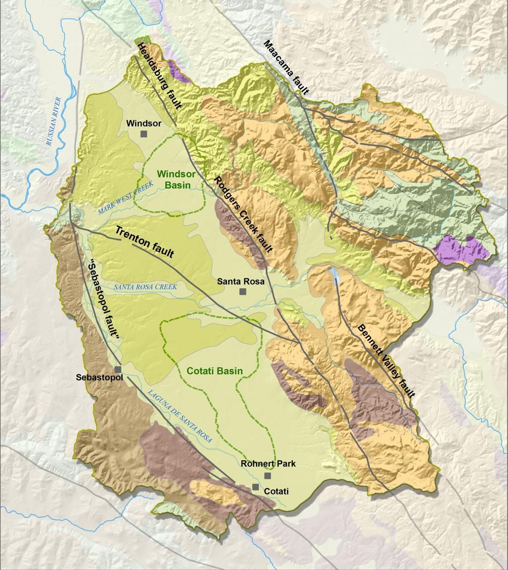 Santa Rosa Plain Geology and Primary