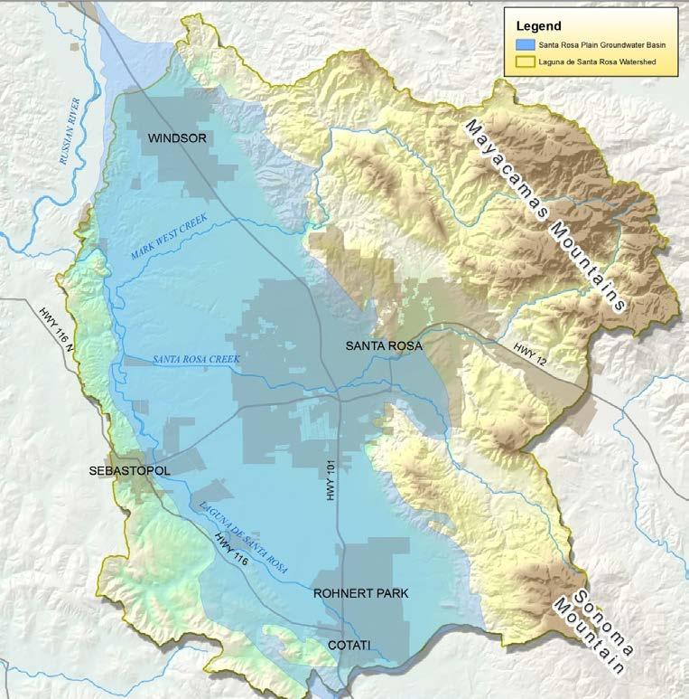 Santa Rosa Plain Water Supply Water supply in the Santa Rosa plain comes from three