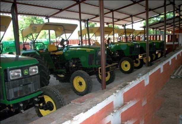 that the distributed modern agricultural implements are utilised efficiently in the field