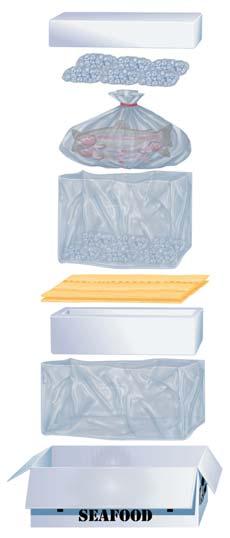 Pack It: Perishables (continued) Protecting Products from Freezing Place products inside an insulated container and surround them with room-temperature or slightly warmer gel packs.