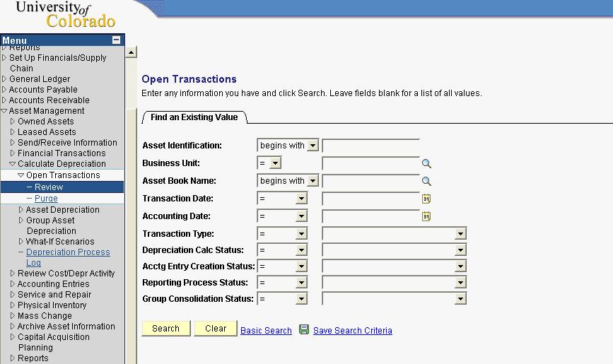 Transaction Status From the time an asset transaction is entered until it is processed in batch, the transaction has a status. The status changes according to the transaction s stage of processing.