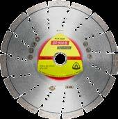 Diamond cutting blades for angle grinders Concrete Diamond cutting blade DT 900 B SPECIAL Properties Applications: Design Laser welded Cured concrete, reinforced Segmentation Standard Aggression