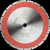 Diamond cutting blades for petrol powered cutters and joint cutters Concrete Concrete Diamond cutting blade DT 900 B SPECIAL Properties Applications: Design Laser welded Cured concrete, reinforced
