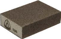 Abrasive block, abrasive sponge Abrasive block, flexible, coated on 4 sides SK 500 Properties Applications: Grain Coating Aluminium oxide Close Paint/Varnish/Filler Wood Plastic Metals I I