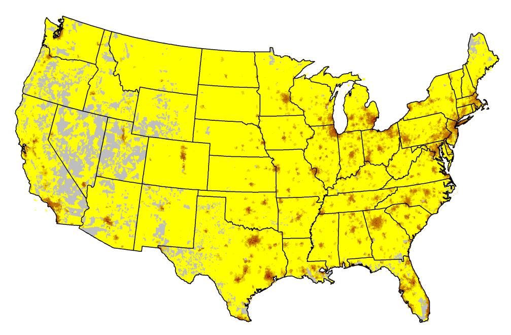 How Much Ethanol Can Be Consumed in E85? / 3 FIGURE 1. Density of FFVs Note: Yellow indicates a low concentration of FFVs and a darker shade of red indicates greater concentration.