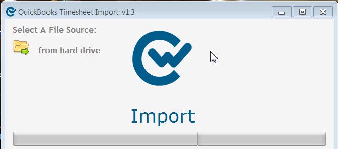 SECTION II USING THE CLOCKWISE IMPORT TOOL TO IMPORT TIMESHEET DATA FILE FROM CLOCKWISE ONLINE IN TO COMPANY QUICKBOOKS FILE 1. Open your company QuickBooks file in single user mode. 2.