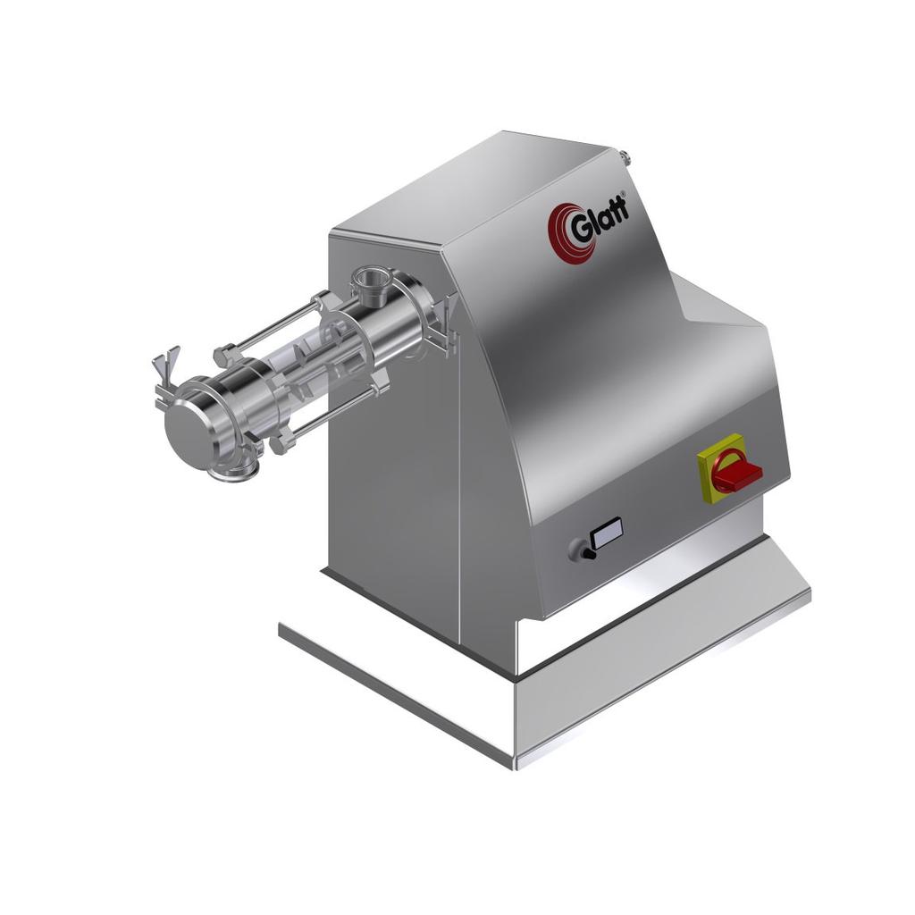 Continuous dry mixing Continuous dry mixer Throughput: 2-50 kg/h