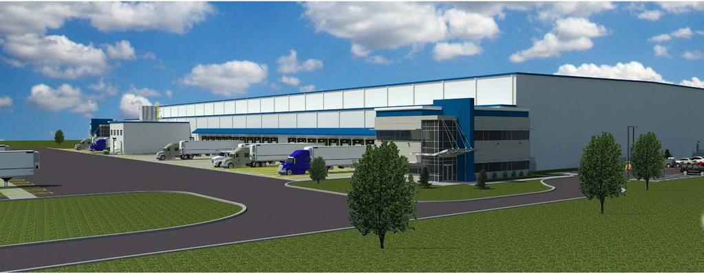 225,000 SF (DIVISIBLE) COLD STORAGE WAREHOUSE Hal Development is poised to take advantage of a service geography reaching half of all U.S. households, businesses and manufacturing plants, within an 8 hour drive.