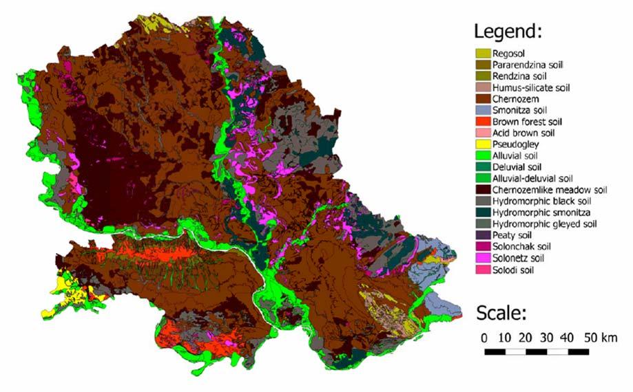 Soil information systems in Serbia Digitalized soil map The soil map of Vojvodina, based