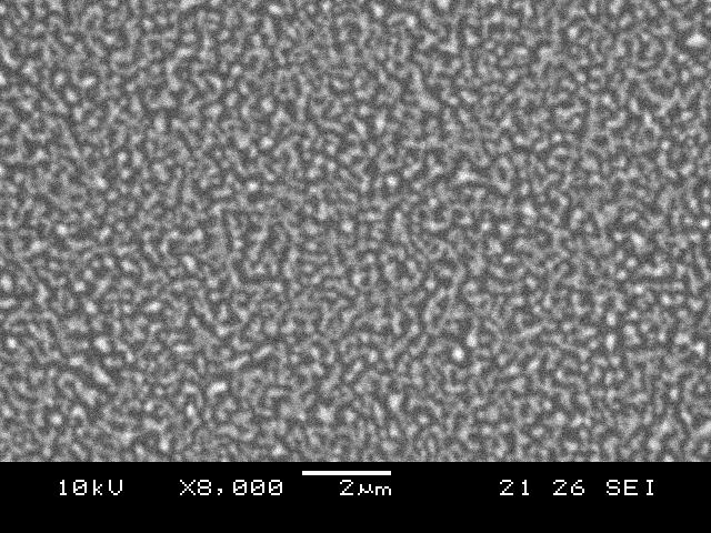 % ~1%, but lower than that of the samples using pure Ni. Figures 2, and show the SEM micrographs of 1nm Ni, NiPt(Pt at.%~5%) and NiPt(Pt at.%~1%) on Si.75 Ge.25 annealed at 7ºC, respectively.