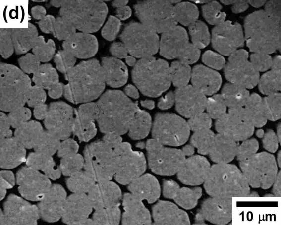 5 shows scanning electron micrographs of twostage sintered 93W/5.6Ni /1.