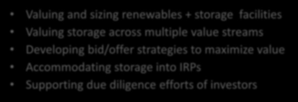 Brattle s Storage Experience Asset Valuation Valuing and sizing renewables + storage