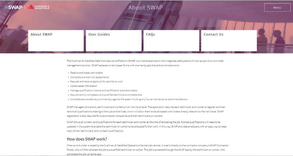 Help If you are having issues using the SWAP Vendor Administration Portal, go to the SWAP Engagement Portal at www.cushwakeswap.com.au and check the FAQ section to see if your query can be resolved.