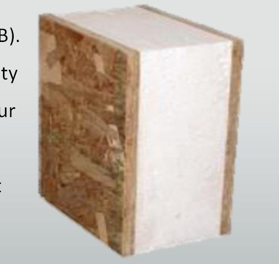 OSB Skin Innovamanufactures OSB SIPs with skins of 7/16 and 19/32 oriented strand board (OSB).