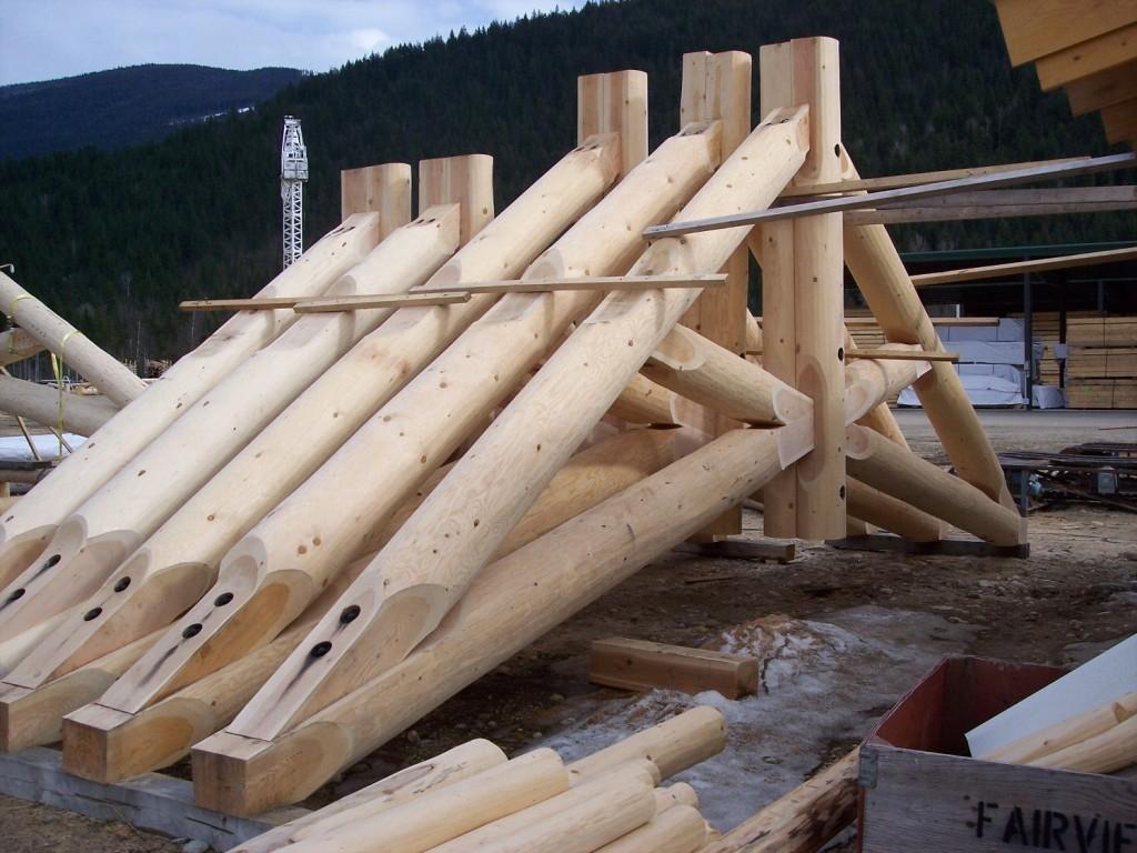plate, or even constructed with mortise and tenon joints for log home construction.