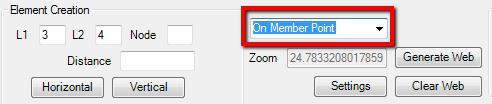 3.5.1 Adding On Member Nodes 31 In the Truss Designer interface, select the option On Member Point under