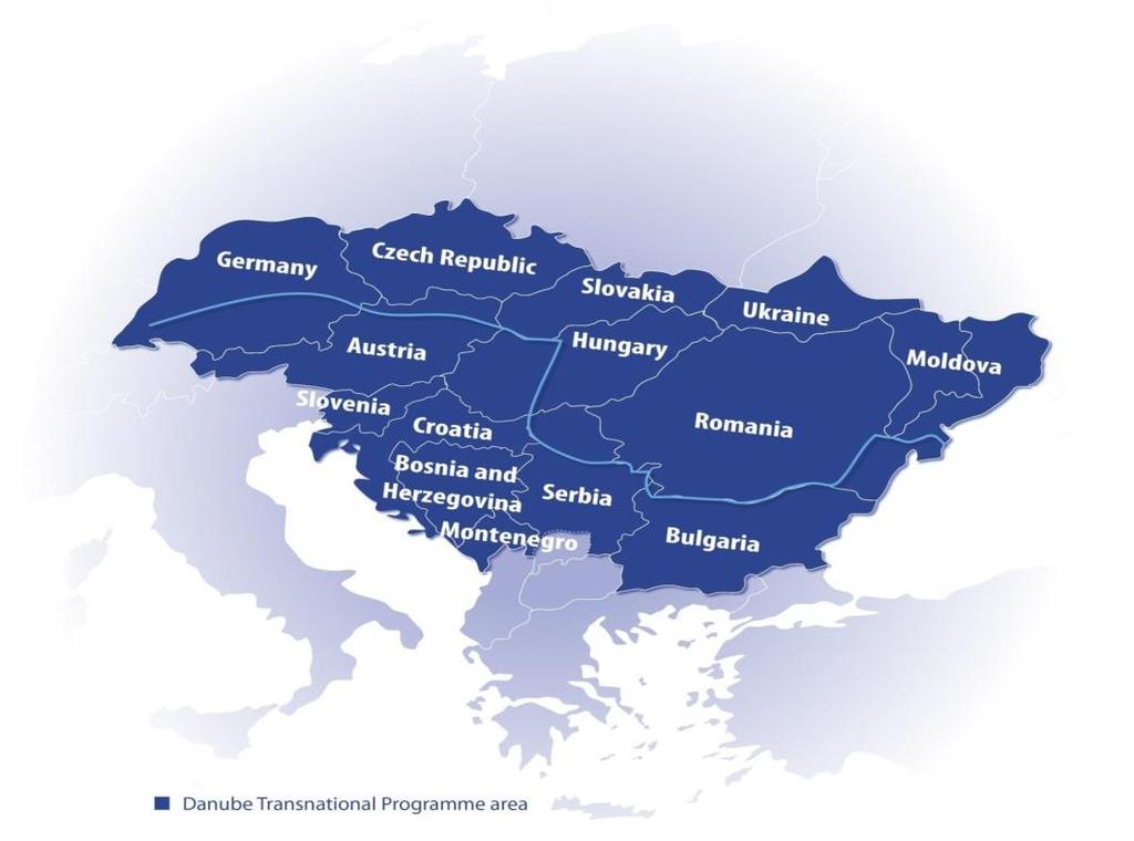 Waterborne Transport Cooperation opportunities in the Danube region Programme area 14 countries: 9 EU MS: DE, AT,