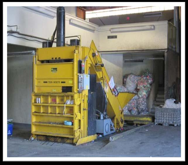 POST-COLLECTION SYSTEM - RCTs Receives materials from curb and/or depots Bale fibres, cross dock