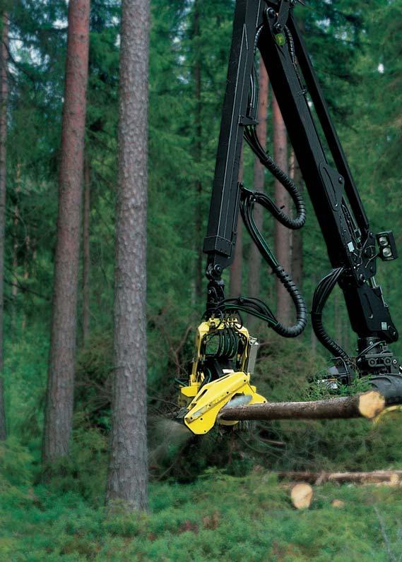 WELL-KNOWN QUALITY. HIGH UPTIME. EASY HARVESTERS The parallel boom is fast, accurate and easy to control thanks to its logical motion. The boom is easy to maintain. One boom reach length is available.