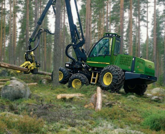 PRODUCTIVITY. STABILITY. POWER. LOW HARVESTERS John Deere has been developing and manufacturing forest machines for almost 60 years.