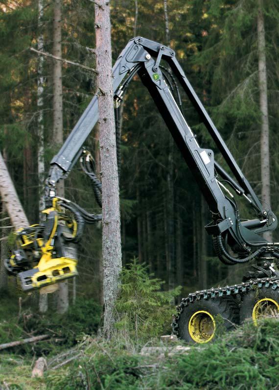STURDY QUALITY. POWER. HIGH UPTIME. HARVESTERS The harvester is equipped with the strongest parallel boom of its class.