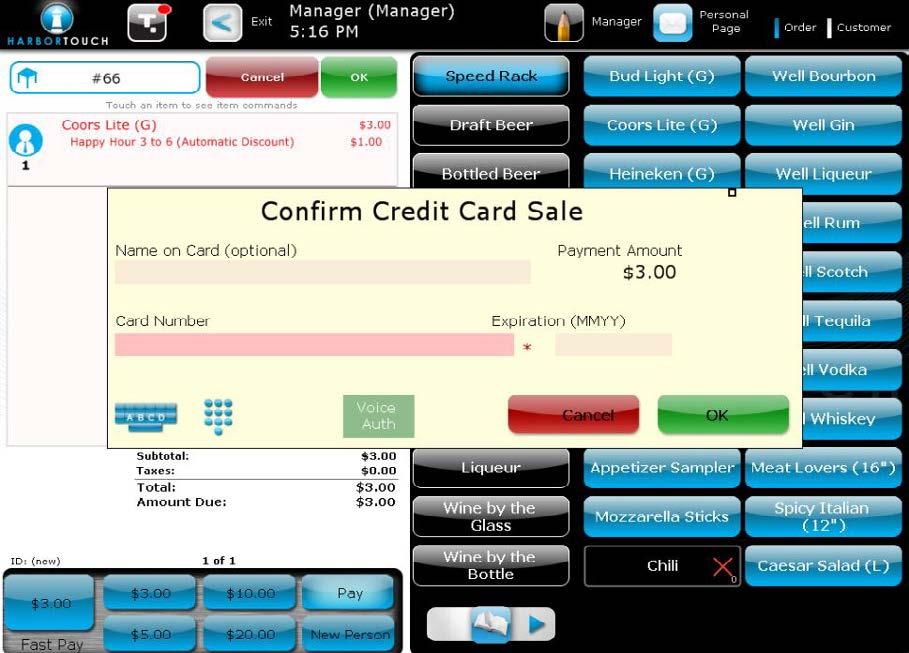 EMPLOYEE FUNCTIONS EMPLOYEE FUNCTIONS PAYMENT OPTIONS (CONTINUED) HOST MODE Host mode allows the host or hostess to manage the available tables in the restaurant.