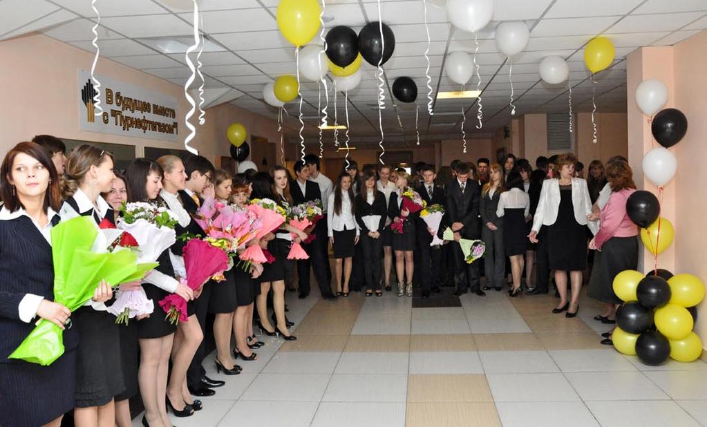 Employees Farewell Bell in Rosneft class in Gubkinskii strategic partners, and relations with them are maintained at the Company level, while partnerships with the remaining 18 universities are