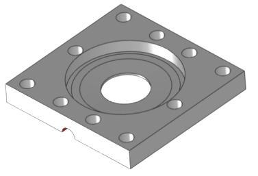 The casing halves were designed for injection moulding, but a machined casing was desired for the first prototype and a simplified design based on an earlier design version shown in Figure 3.