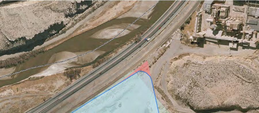 University of Texas El Paso International Boundary 1 " = 250 ' 1:3,000 BRICKLAND ROAD 85 Noise Receiver Non-Impacted Impacted BHW Center Line BHW Pavement Ramp Center Line RampPavement Curb Exist