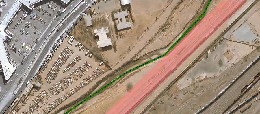 El Paso International Boundary 1 " = 250 ' 1:3,000 M e x i c o Noise Receiver Non-Impacted Impacted BHW Center Line BHW Pavement Ramp Center Line RampPavement Curb Exist Levee Maint Rd Local Road