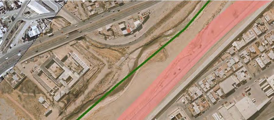 El Paso International Boundary 1 " = 250 ' 1:3,000 M e x i c o Noise Receiver Non-Impacted Impacted BHW Center Line BHW Pavement Ramp Center Line RampPavement Curb Exist Levee Maint Rd Local Road
