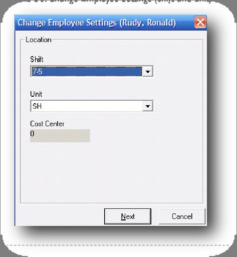 The Rotations Tab Select the Type and number of work rotations (or length in