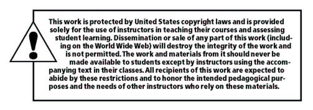 Copyright 2012, 2008, 2004, 1998 by Pearson Education, Inc., Upper Saddle River, New Jersey 07458. Pearson Prentice Hall. All rights reserved. Printed in the United States of America.