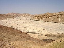 of flood water (wadi) -