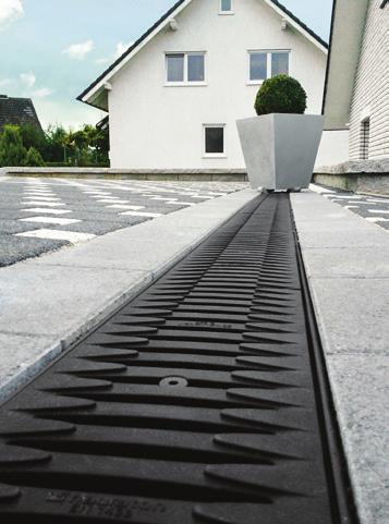 RECYFIX PRODUCTS RECYFIX trench drain systems are available in a wide range of load class ratings and grate options.