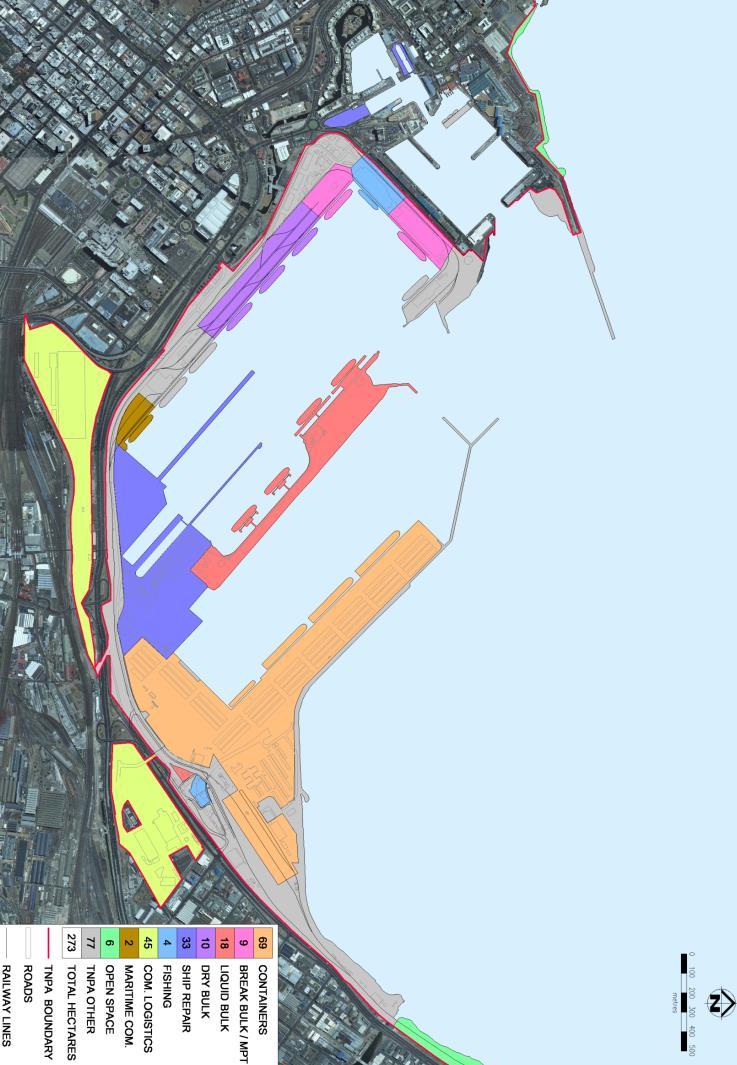 Cape Town Development Plans 4 2 1 1 3 4 3 5 2 5 5 Current layout 1. Duncan Dock with MPT and bulk terminals, ship repair and fishing facilities 2. Schoeman Basin and Cape Town container terminal 3.