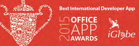 Attainments Best International Developer Award 2015 from