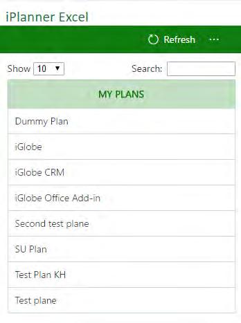 iplanner Excel an add-in for Excel to import task lists data of different plans from