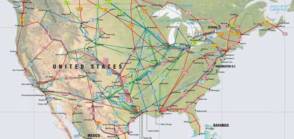. Map of Pipelines.
