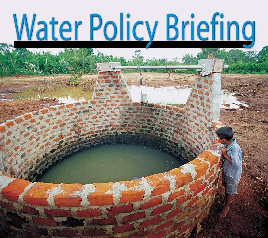 Issue 4 IWMI-Tata Water Policy Program Putting research knowledge into action The Socio-Ecology of Groundwater in India Recent research shows that groundwater irrigation has surpassed surface