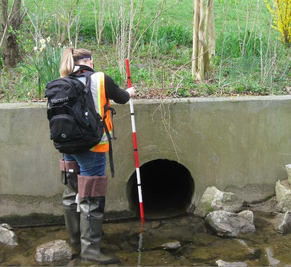 - A tracer is introduced to the groundwater and monitored