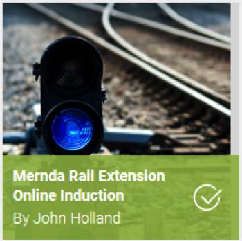 For the Mernda Rail Extension Online Induction, contractors will be required to start by completing an individual
