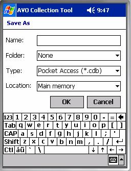 2. Select a folder name from te Folder list box.