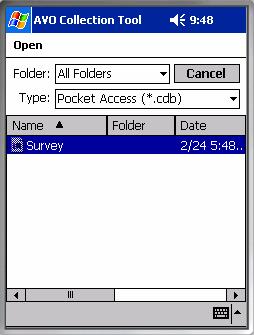 2. Double click a file name to open.