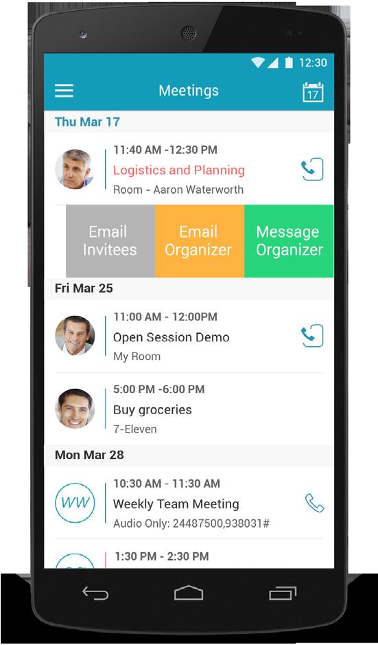 Hub gathers relevant contextual information from the cloud apps it connects with, to offer workers an enhanced and simplified communications